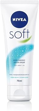 NIVEA Soft Nemlendirici Bak m Kremi, 75ml, Y z V cut ve El Kremi, Jojoba Ya  ve E Vitamini ile