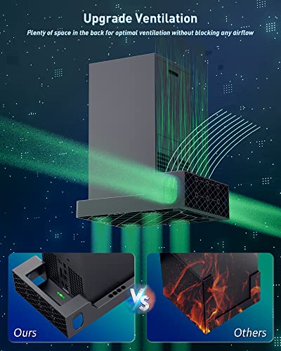 Wiilkac Wall Mount For Xbox Series X, 4 In 1 Wall Mount Kit For Xbox Series X With Two Controller Holders & Headphone Hook, Integrated And Ventilation Design, Console Can Face Forward #TOP2