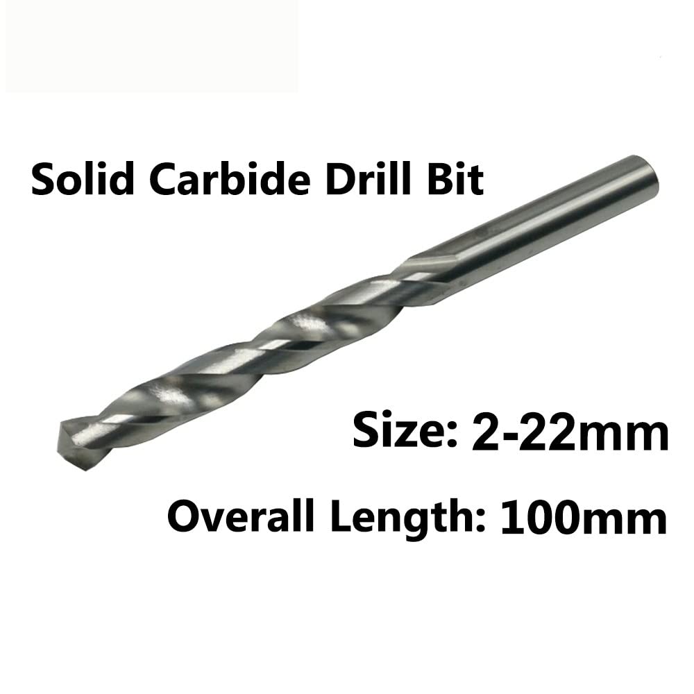 1PC 2mm-22mmx100mm zestaw wierteł pełnowęglikowych, jasny okrągły trzpień, wiertło spiralne do metalu (średnica otworu: 6mm) (20.5mm)