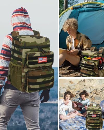 Image of Tactical Backpack Cooler for Men,25L Insulated Lunch Ice Chest for Work