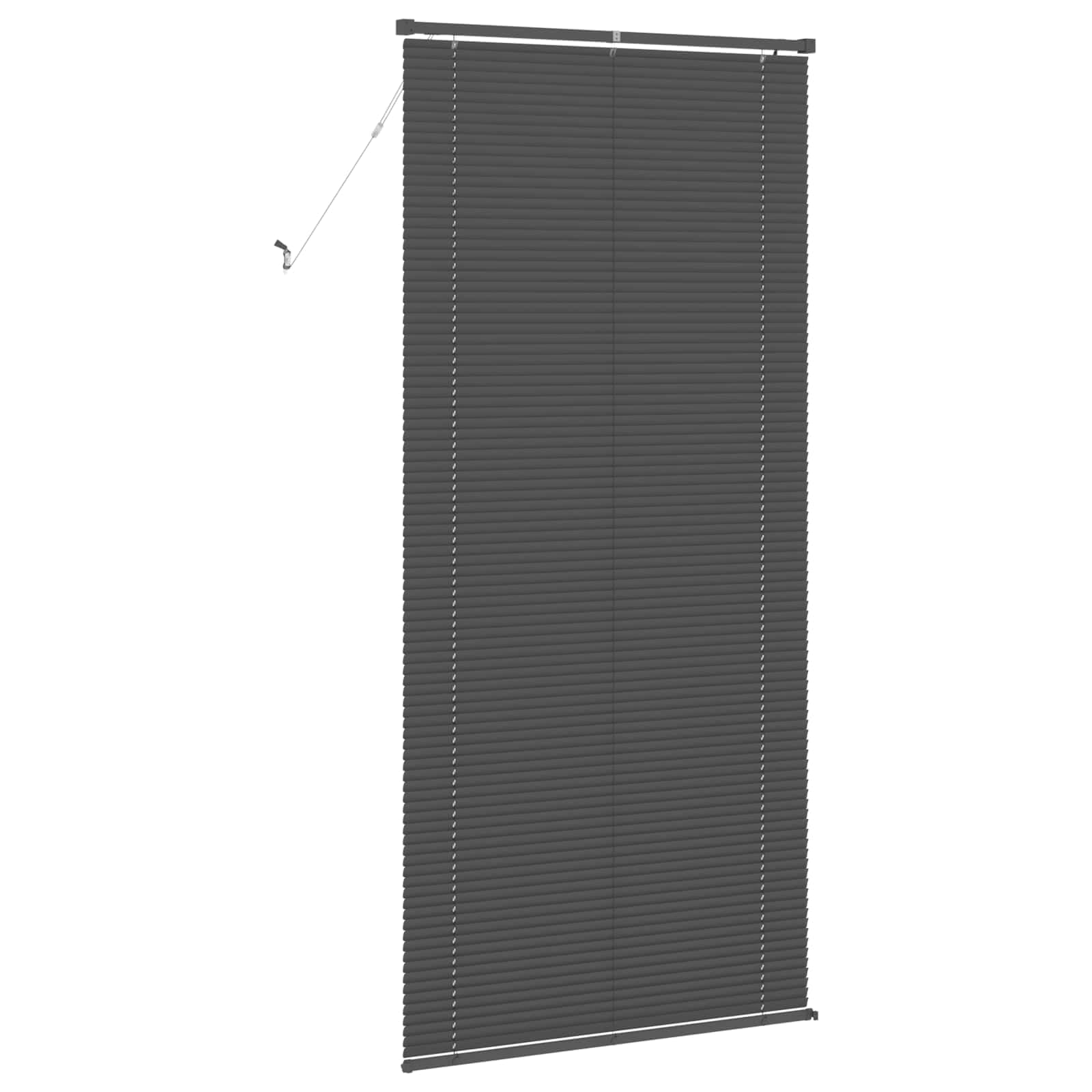 Store vénitien Gris argenté en PVC 213 x 100 cm pour fenêtres intérieures, Stores occultants, Stores sans perçage, Stores à lamelles pour Bureau et Maison