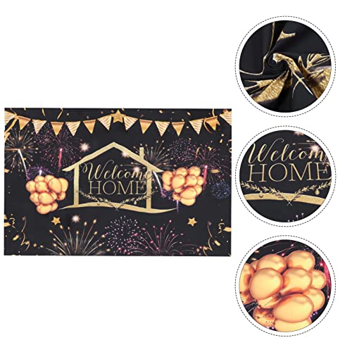 IMIKEYA 1 Unidade Fundo Banner De Foto Adereços De Foto De Pôster De Boas-vindas Sinal De Boas-vinda