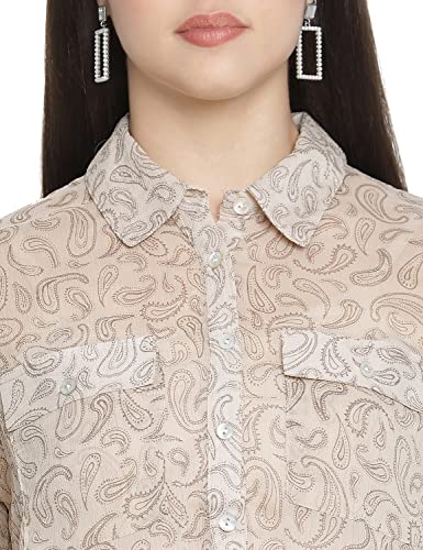 Image of oxolloxo Muffin Blue Floral Print Stylish Plus Size Women top