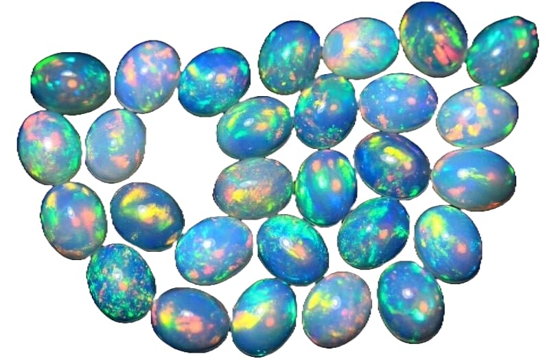 Opale éthiopienne AAA en cabochon pour la haute joaillerie créative