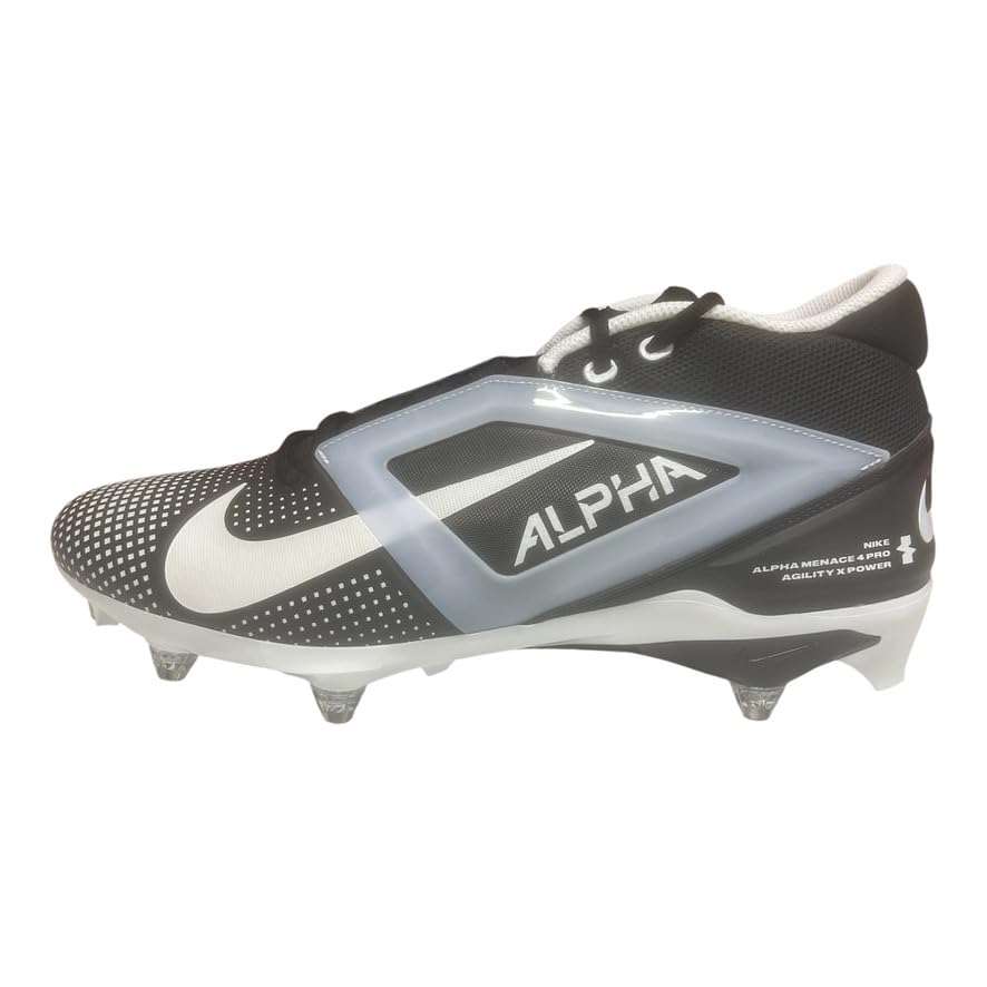 Nike Alpha Menace 4 Elite Football Cleats (FD7036-600, University Red/Team Red/Black/White)