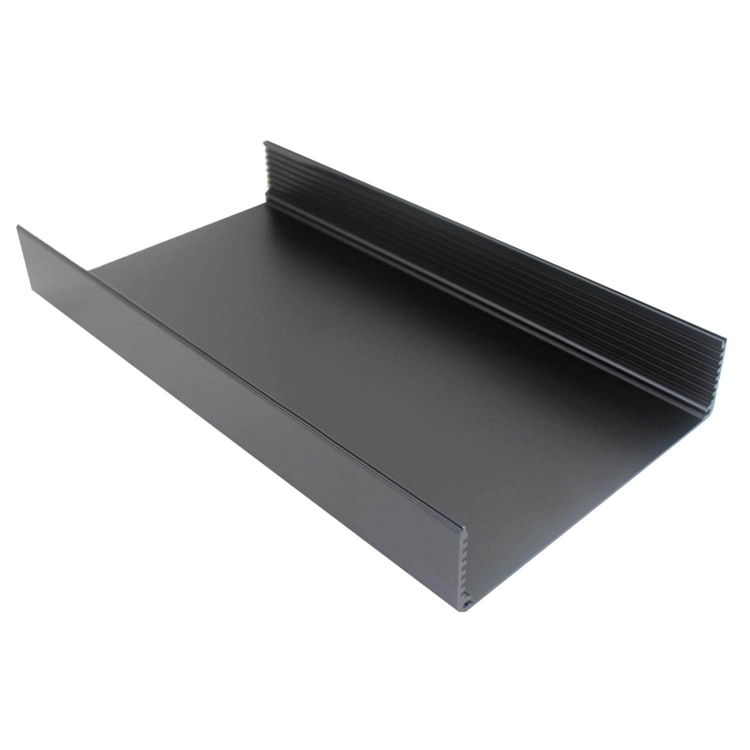 Scatola in alluminio per elettronica contenitore pressofuso alimentatore scatola di progetto in alluminio per circuiti PCB custodia elettronica ventilazione con coperchio (300x160x80mm)