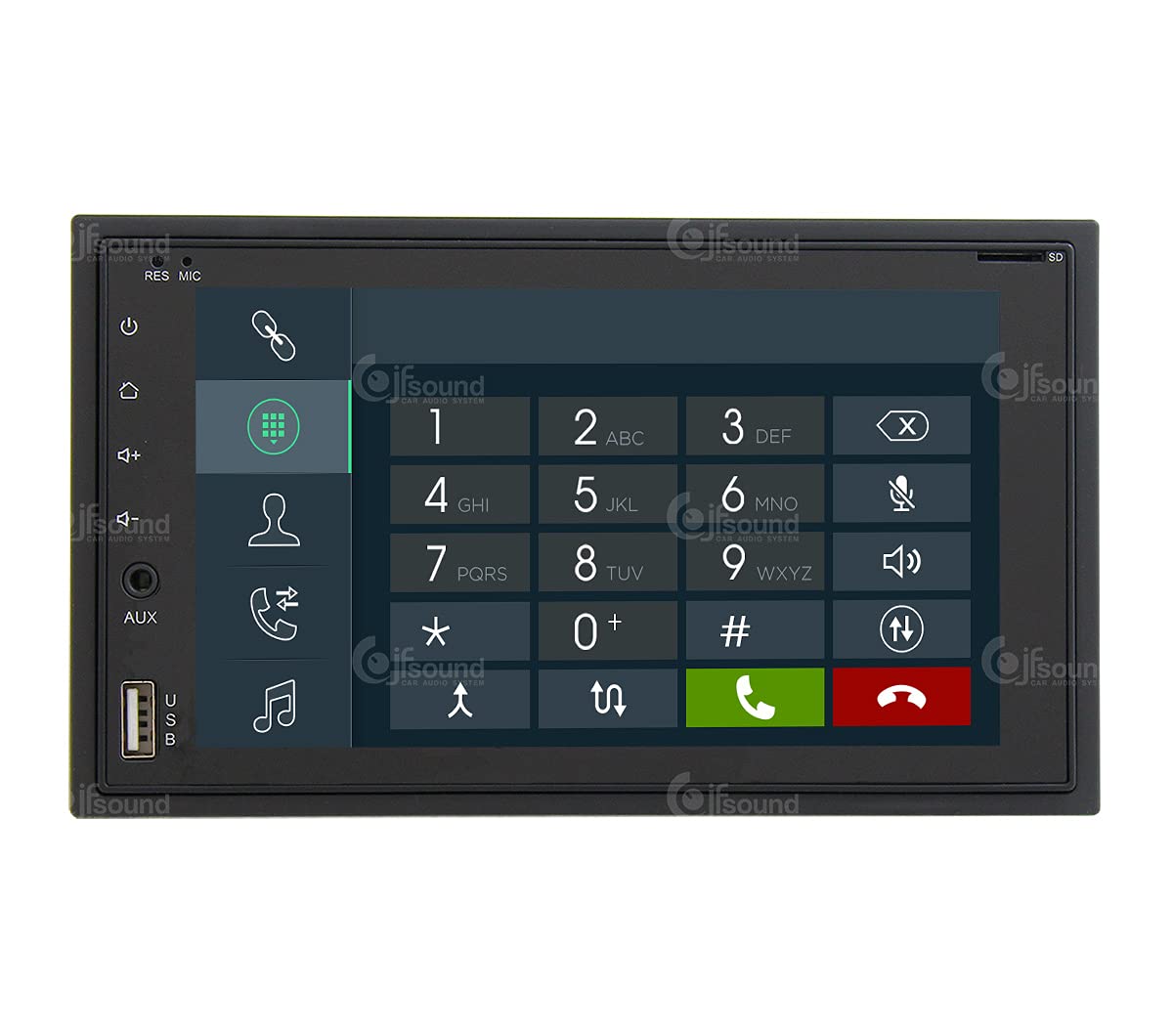 Jf Sound car audio system Autoradio 2 Din Android GPS Bluetooth WiFi USB DAB+ Touchscreen 6.2" 8core Carplay AndroidAuto, JF-227-X9C, Schwarz