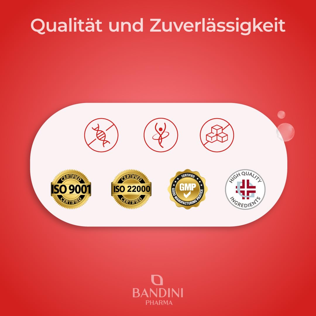Bandini® Krillöl 3000 mg, reine Antarktis, 465 mg EPA und DHA, 1200 mg marine Phospholipide, Quelle von Astaxanthin und Omega 3 | Krillöl 100% natürlich, kein Nachgeschmack | 90 Weichkapseln