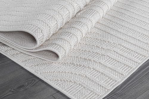 Tapete Beverly Rug micro loop blanco 84x60 pulgadas miniatura 3