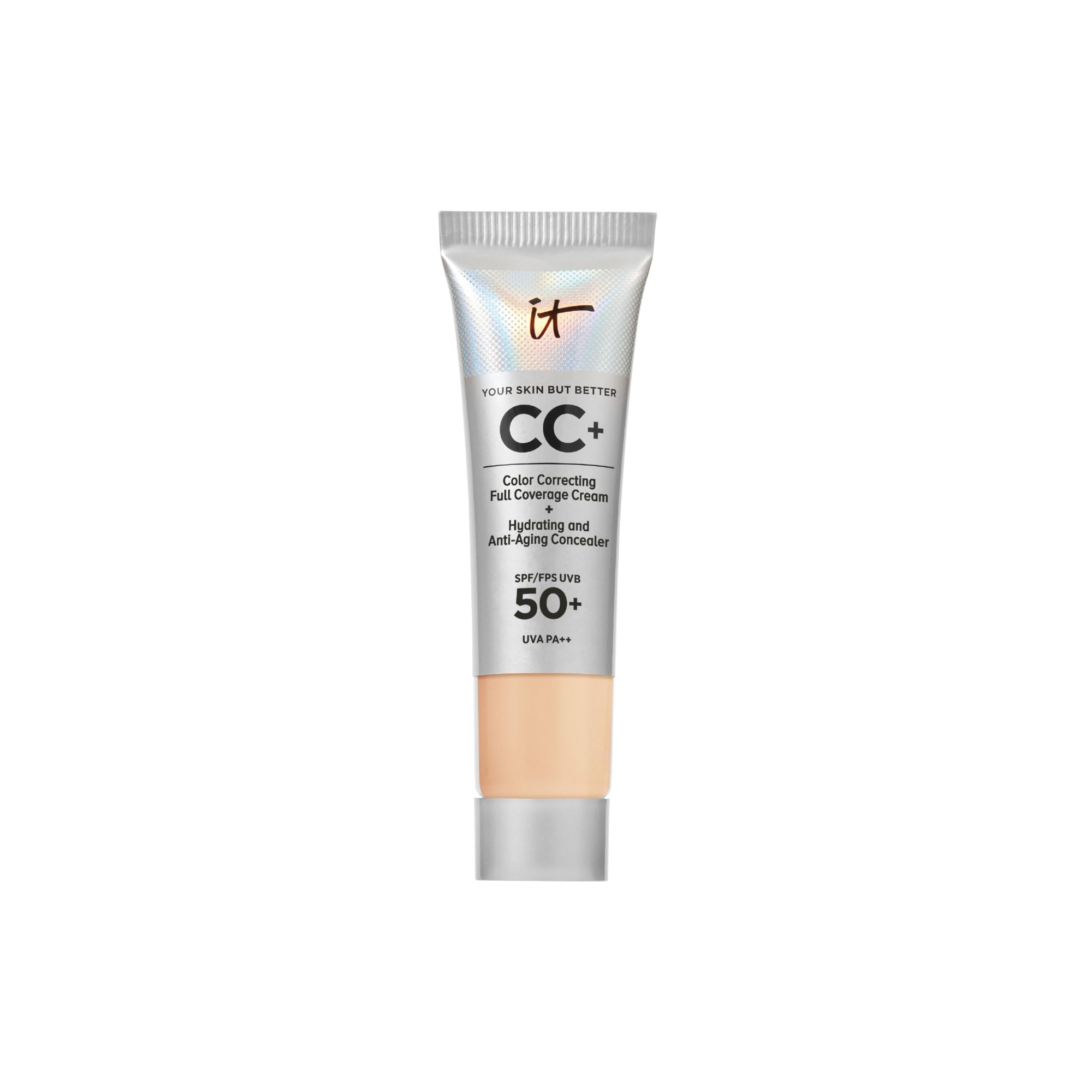 IT Cosmetics, Base de Maquillaje, Tratamiento Antiedad e Hidratante con SPF50+, Cobertura Total, Acabado Natural, 12 Tonos Disponibles, Medium, YSBB CC+, 12ml — view 16
