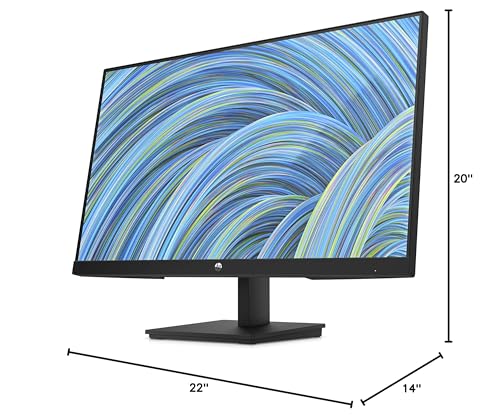 Image of HP V24v G5, 23.8-inch, Full HD (1920 x 1080) FHD Monitor, AMD FreeSync (V24v G5, Black)