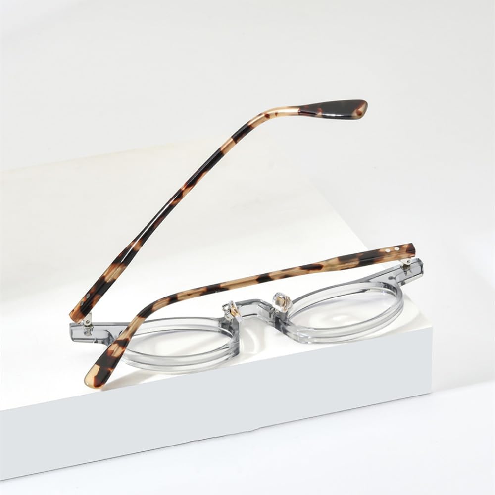 MUTYNE Acetat Brillengestell Damen Vintage Retro Kleine Ovale Brillen Herren Brillen Brillen