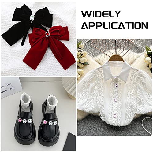 Urroma Mixed Color Rhinestone Button Embellishments, 30 Pcs Square Craft Rhinestones Flat Crystal Rhinestone Buttons For Sewing Diy Clothing Home Decor #TOP6