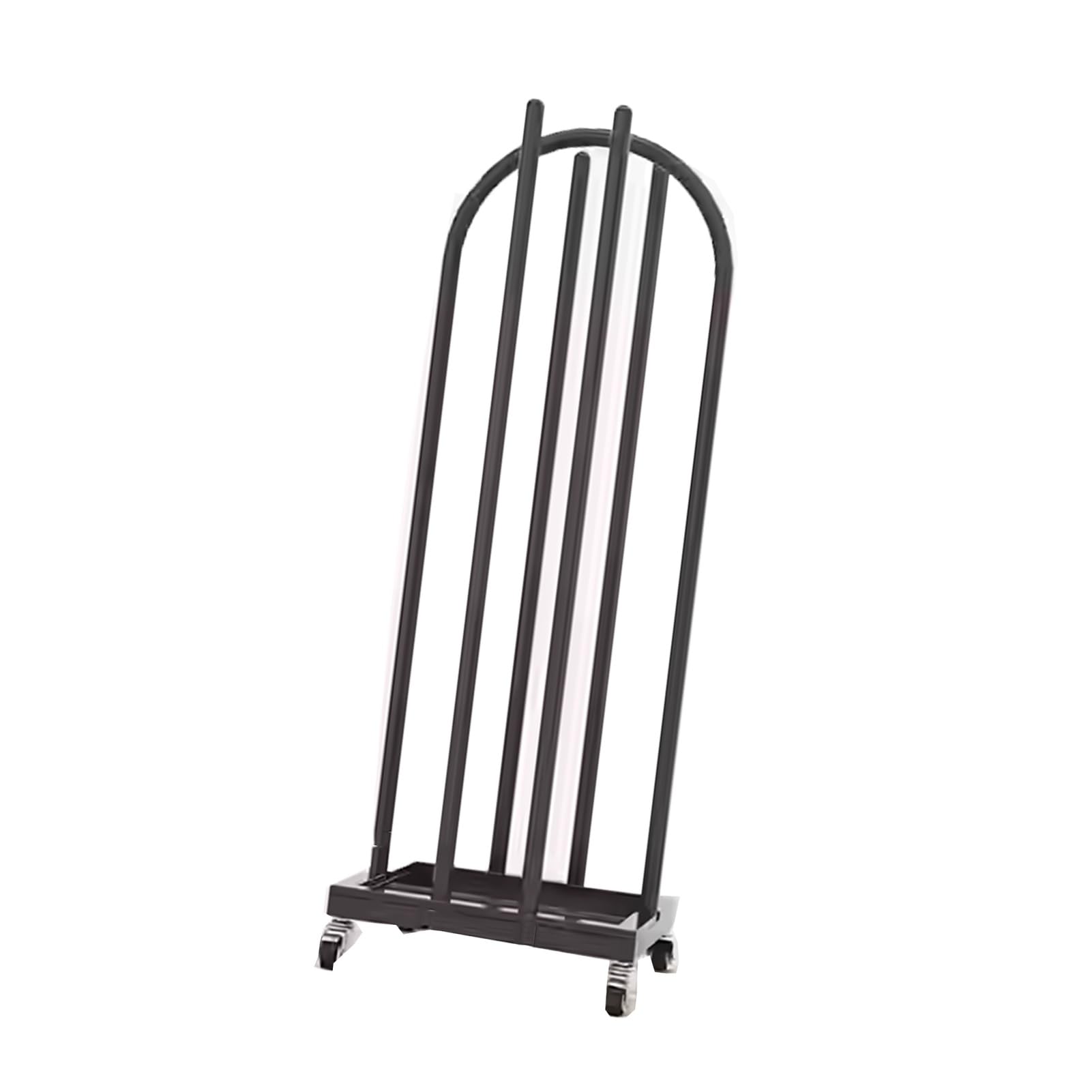 BHGFYXBS Movable Coat Hanger Organizer, 2-Sided Storage Hanger Holder Stacker For Laundry Room Retail Store,Black-130x30x35cm