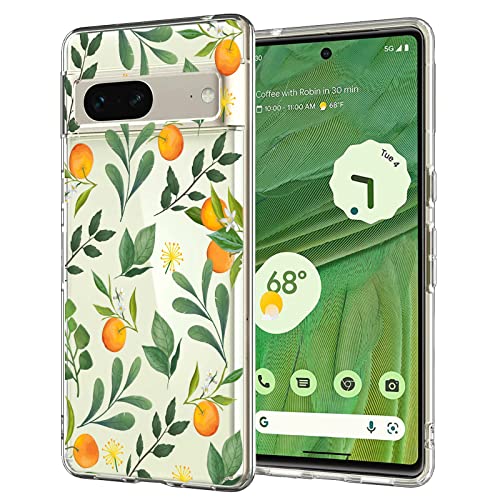 Coque Pixel 7 antichoc fine transparente anti rayures fleurs