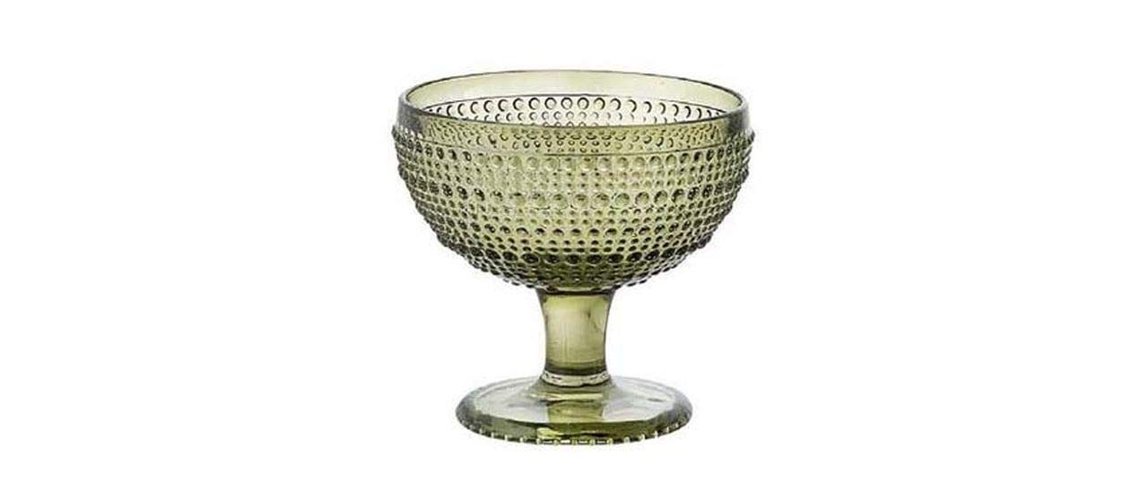 SWEET HOME Coppa Gelato Verde in Vetro 29cl Set di 6 Pezzi cod.PS00042LU cm 10,5h diam.11,5 by Varotto & Co.