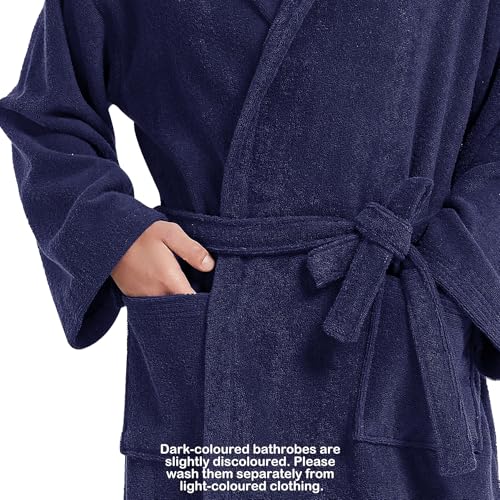 Mens Robe with Hood-Classic Terry Cloth Bathrobe for Men,Soft Knee Length Bathrobes2