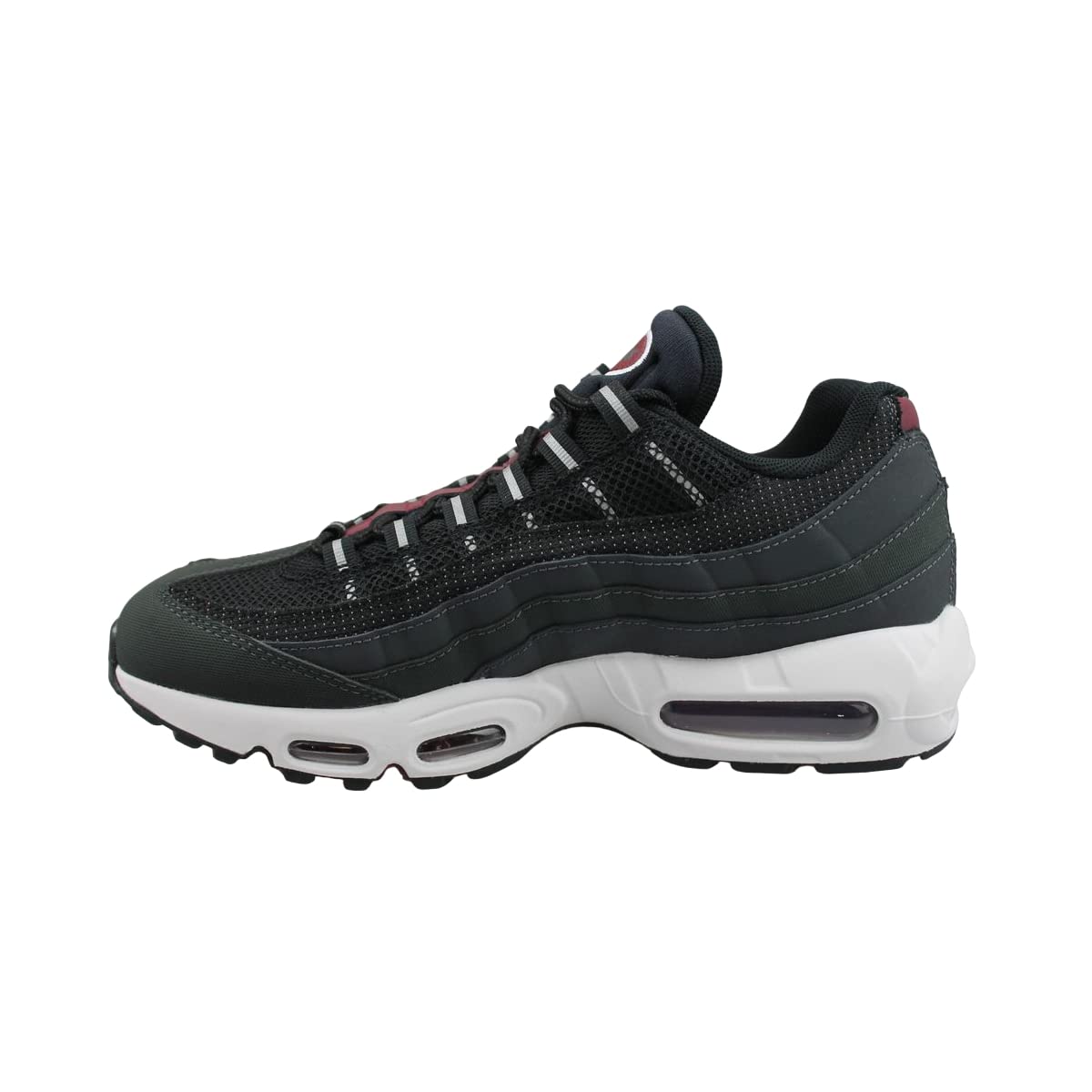 NikeMen's Air Max 95 Lifestyle Sneaker, Anthracite/Black-team Red, 8.5