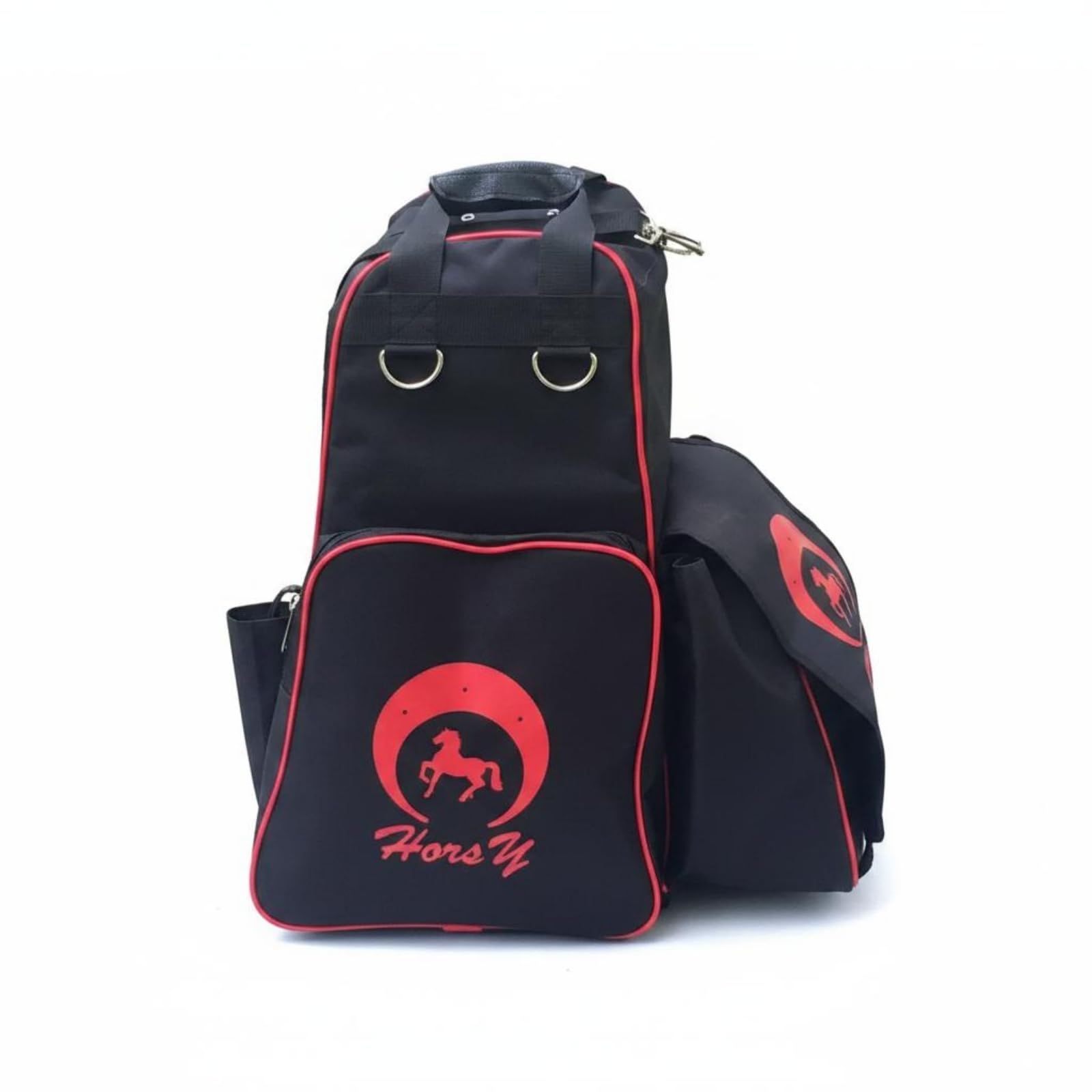 Zaino Stivali Equitazione Resistente Borsa Stivali Equitazione Base Lavabile Accessori Sportivi per Cavalieri, Gara, Borsa Da Equitazione HM-148, Nero, Nero