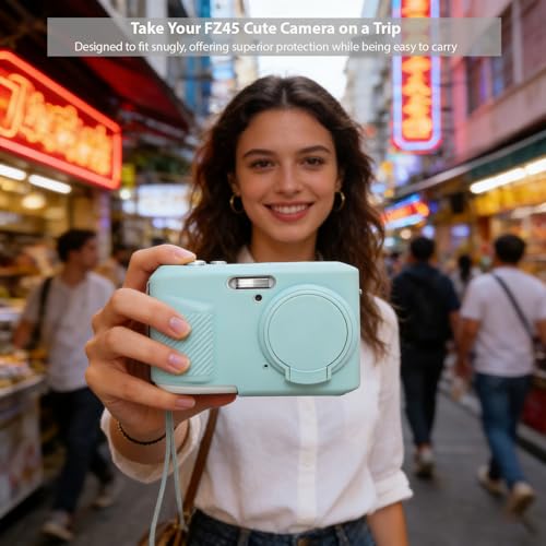Funda silicona para cámara Kodak PIXPRO FZ45 verde menta miniatura 2