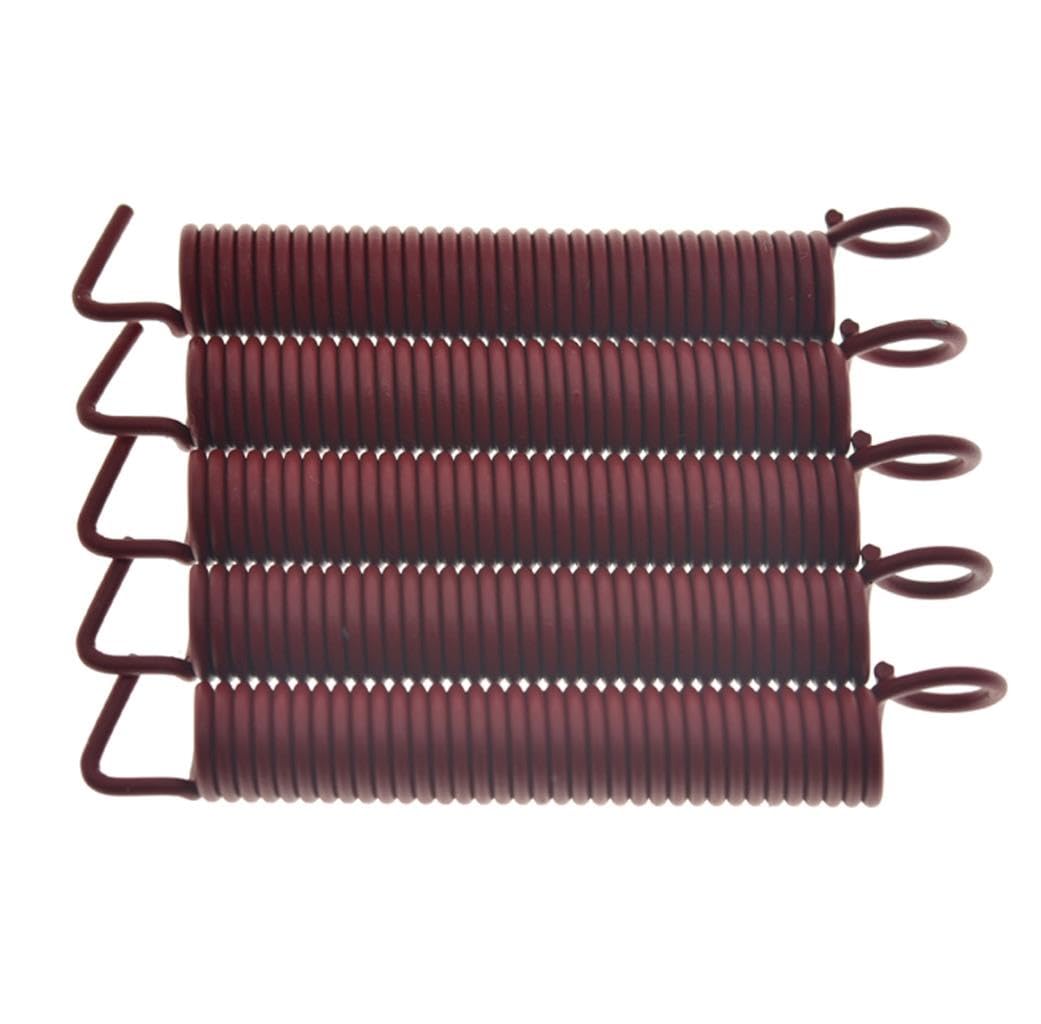 KAISH Set of 5 Premium Noiseless Tremolo Springs Tremolo Bridge Tension Spring for FR/ST/Strat Tremolos Red High Tension