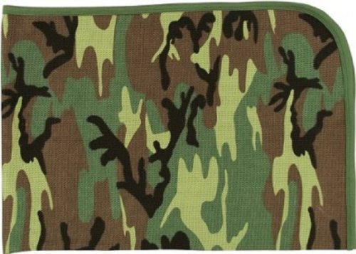 2450 Infant Woodland Camo Reveiving Blanket