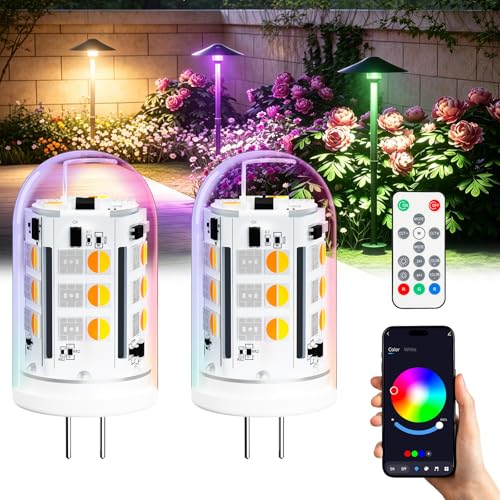 Noobibaba Ampoule LED G4 intelligente Bluetooth, 3W, équivalente aux projecteurs halogènes 10W/25W, 16 millions de couleurs, contrôlable par application...
