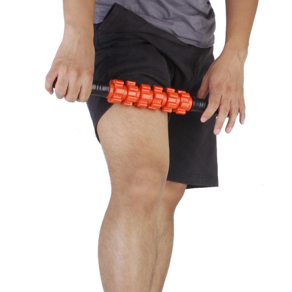 Big Shoppe Gear Pattern Massager Stick Roller Body Muscle Therapy Massage Sports Athletics Tool 16.5 inch