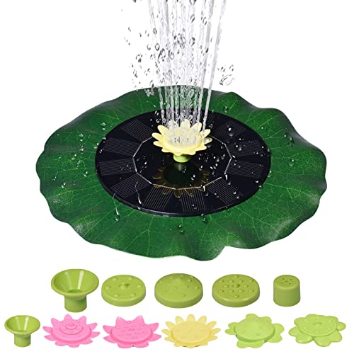 Plschckes Solar Springbrunnen Teichpumpe Garten Fontäne Pumpe mit 6...