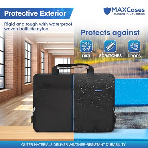 MAXCases Explorer Protective Case for 14 Inch Laptop & Chromebook with Pocket, Molded Interior - Rugged, Custom-Fit Cases for 14 Inch Laptop & Chromebook - Shockproof & Durable Cover, Bag2