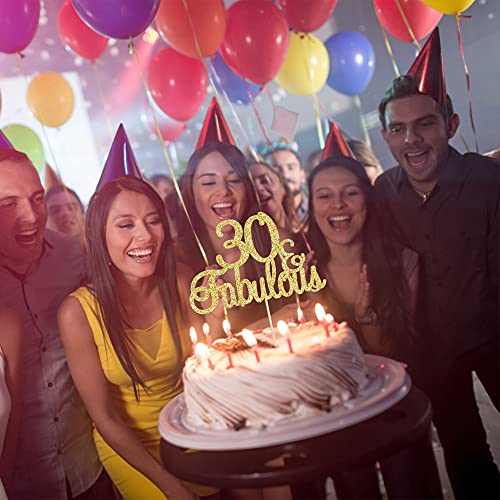 Gyufise - 30 decorazioni per torte con 30 glitter