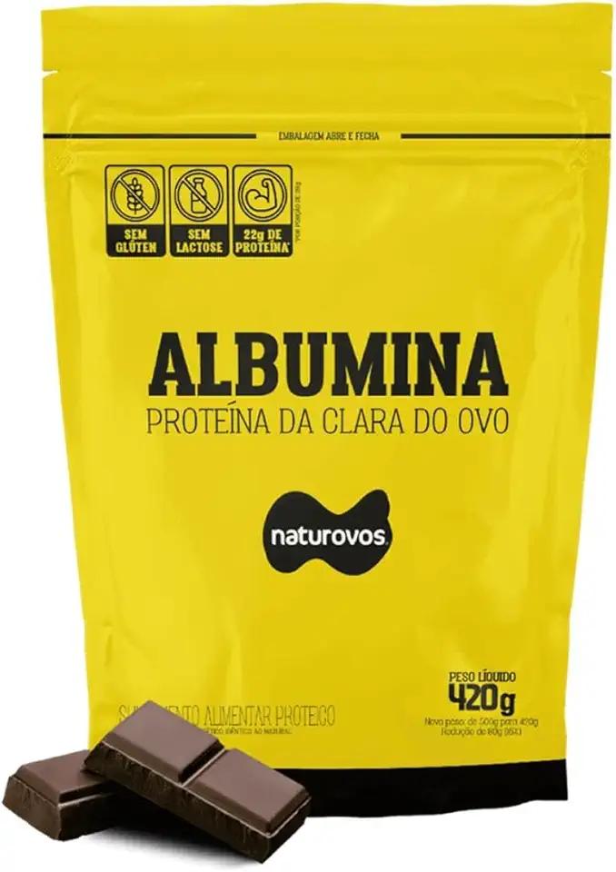 Naturovos Albumina - 420G Refil Chocolate -