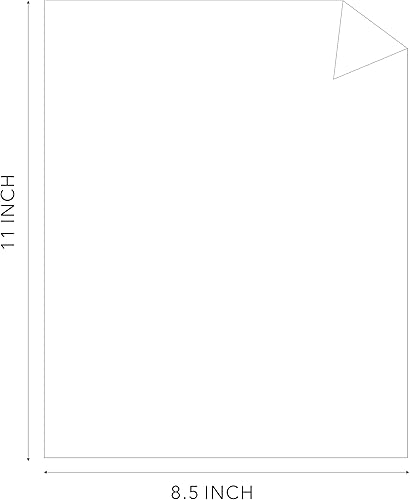 Miniatura 5 de Papel grueso de cartulina blanca, 50 hojas, 8.5 x 11 pulgadas, peso pesado, 92 libras, cartulina para manualidades y fabricación de tarjetas de