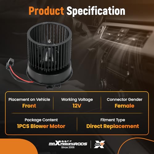 Image of maXpeedingrods 700323 AC Heater Blower Motor Fits for Nissan Rogue L3 1.5L 2021-2022 L4 2.0L 2017-2019 L4 2.5L 2014-2021, for Nissan Rogue Sport L4 2.0L 2017-2022# 27226-4BU0A BM10019C PM4857