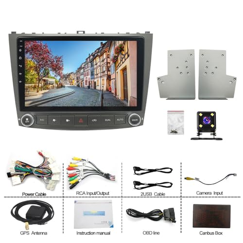 Tela sensível ao toque de 10 polegadas Android 13 rádio estéreo para carro CarPlay Android Auto para