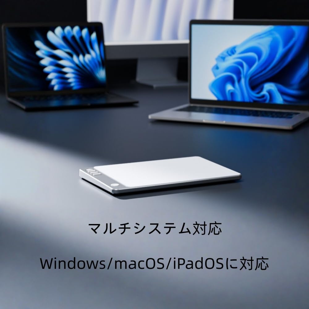フ　3モードワイヤレストラックパッド2.4GMac/Windows/iPad対応 Amazon.co.jp: Gwrv マジックトラックパッド ワイヤレスBluetooth対応