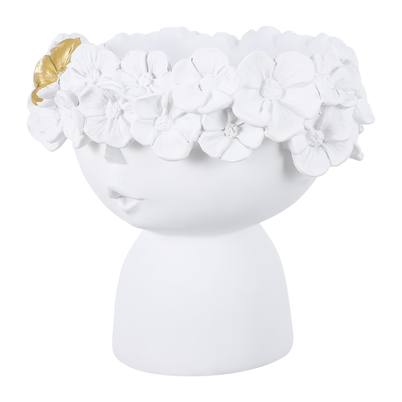 Vase en résine blanc créatif pour embellir un espace de vie vide
