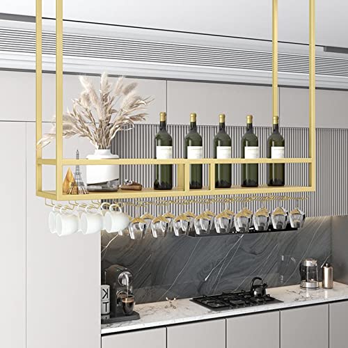 Porte-bouteille de vin suspendu pour libérer votre plan de travail - 2