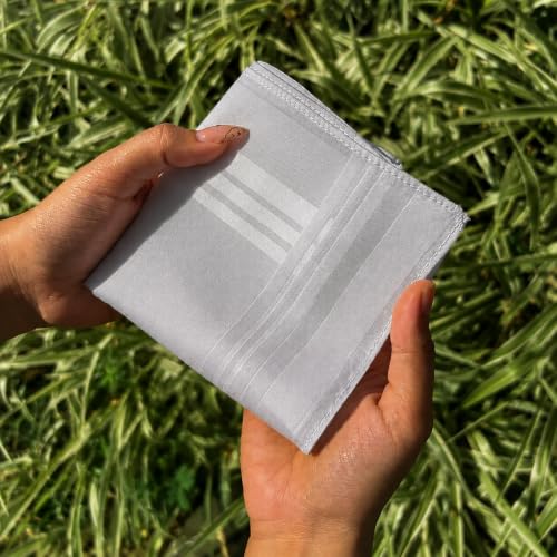 Image of HEELIUM Bamboo Handkerchief for Men & Women | Ultra Soft & Absorbent | Multipurpose Premium Rumal | Large Size 43 x 45 CM