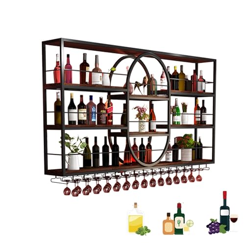 Étagère à bouteilles murale pour ranger vos verres et alcools - 2