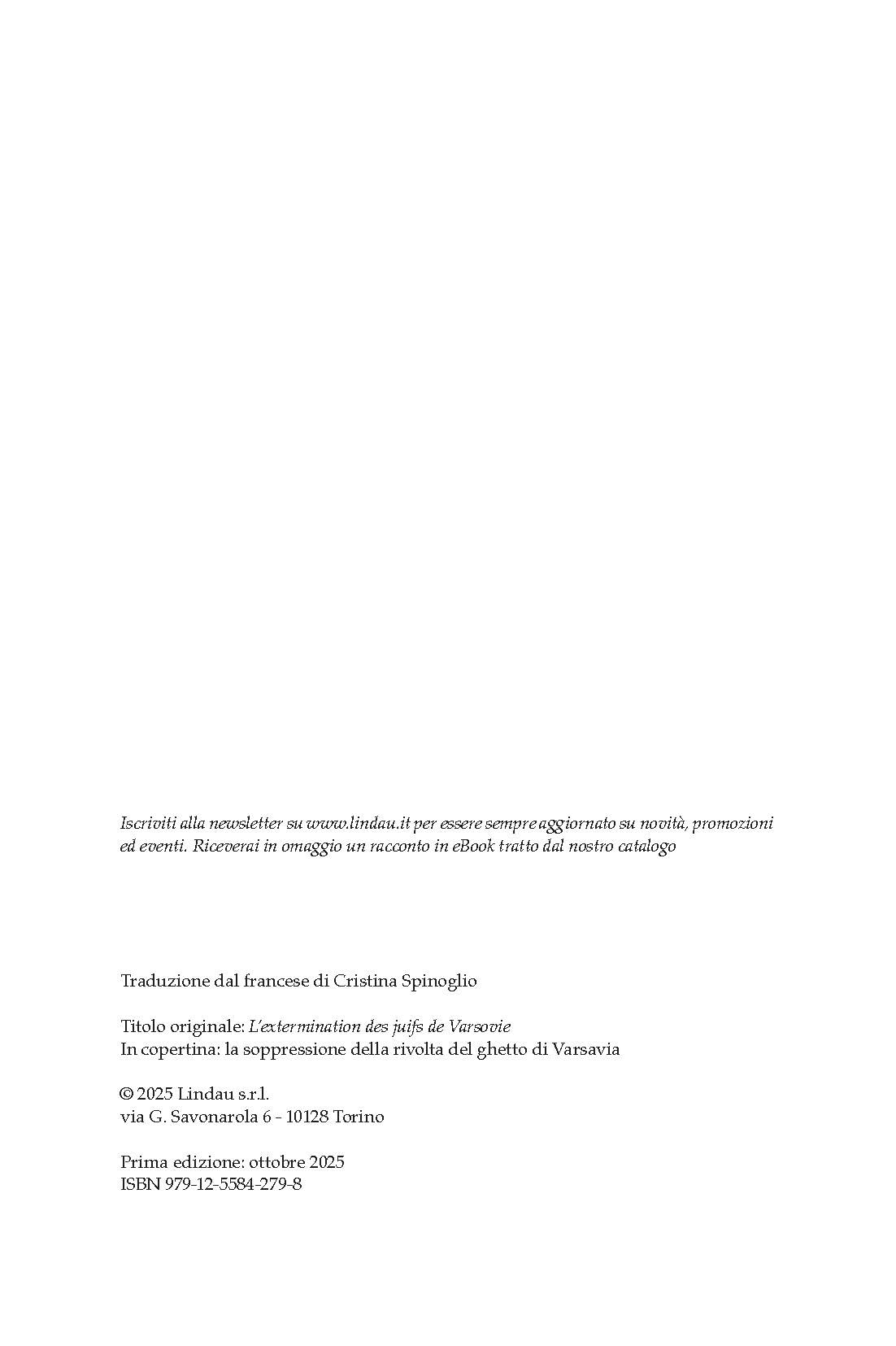 Lo sterminio degli ebrei di Varsavia e altri testi sull'antisemitismo