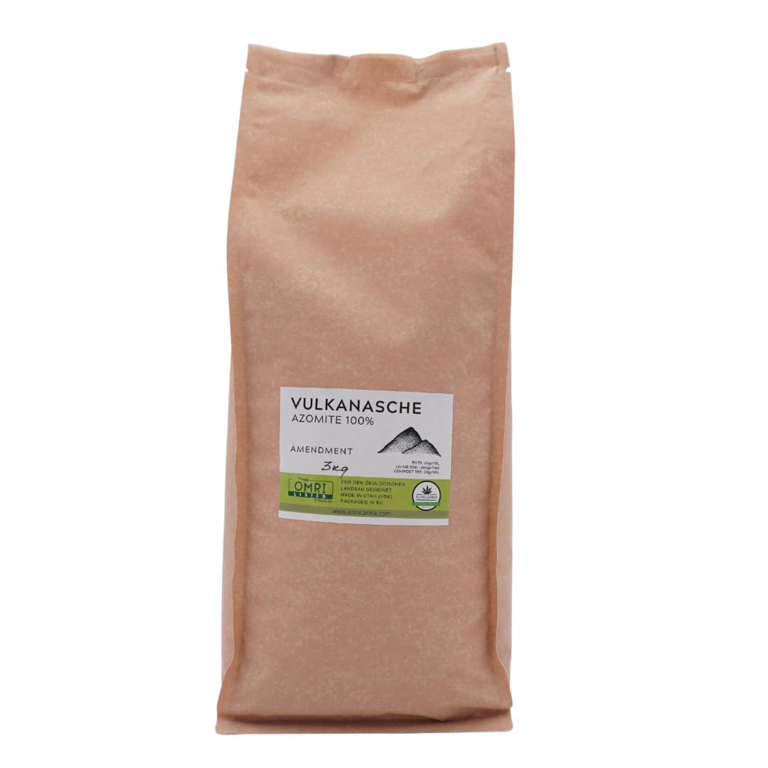 Cenere vulcanica AZOMITE 100% 3 kg – Attivatore naturale del suolo, ricco di minerali e oligoelementi