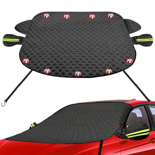 Housse de pare-brise anti-gel, housse de neige magnétique pour pare-brise de voiture - Housse de protection contre le gel pour pare-brise d'hiver | Pare-neige coupe-vent avec bords magnétiques pour ca