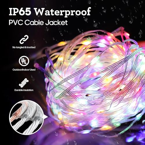 Image of fizzytech Decorative String Lights - 150 LED, 8 Flash Modes, Multicolour Copper Wire Fairy Lights for Window, Wall, Garden, Diwali, Christmas, Wedding, Party & Home Decoration (150 LED Point Control)