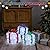 Christmas Decorations Indoor, Set of 3 LED Christmas Lights Gift Box with Bows, Christmas Ornaments Decorative Presents Boxes Xmas Lights for Tree Carpet Kitchen Office Party and Room Decor (Square)