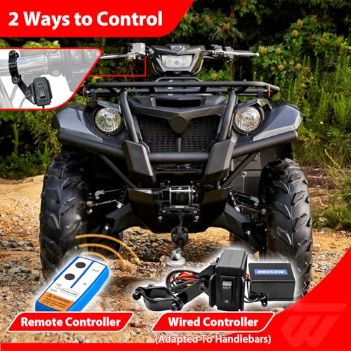 Kit de Winch Eléctrico 3000lb WeiSen con Soporte y Control miniatura 5