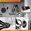 JENPOS BBQ Gloves - 1472°F Thicken Heat Resistant Gloves w/S-Hook 14 in Kitchen Oven Mitts Waterproof Grill Glove Oil Resistant Grilling Glove Cooking Gloves for Turkey Fryer/Baking/Oven/Smoker #4