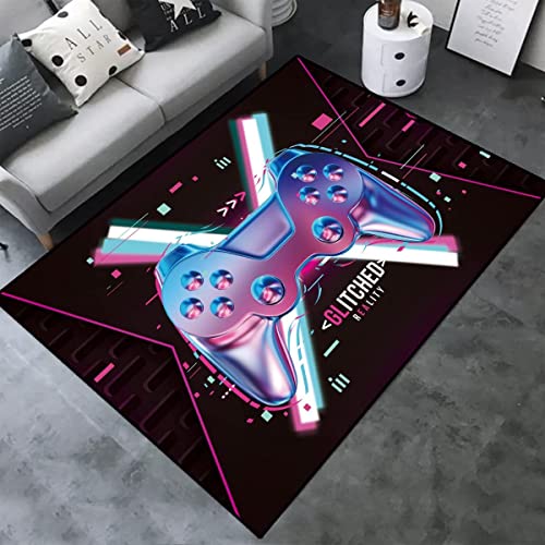 3D gamer teppich Decor Large Game Area Rugs gamer controller teppich teppich controller teppich gamer teppich schlafzimmer modern gamer 3d controller (160x200cm,P) Cover