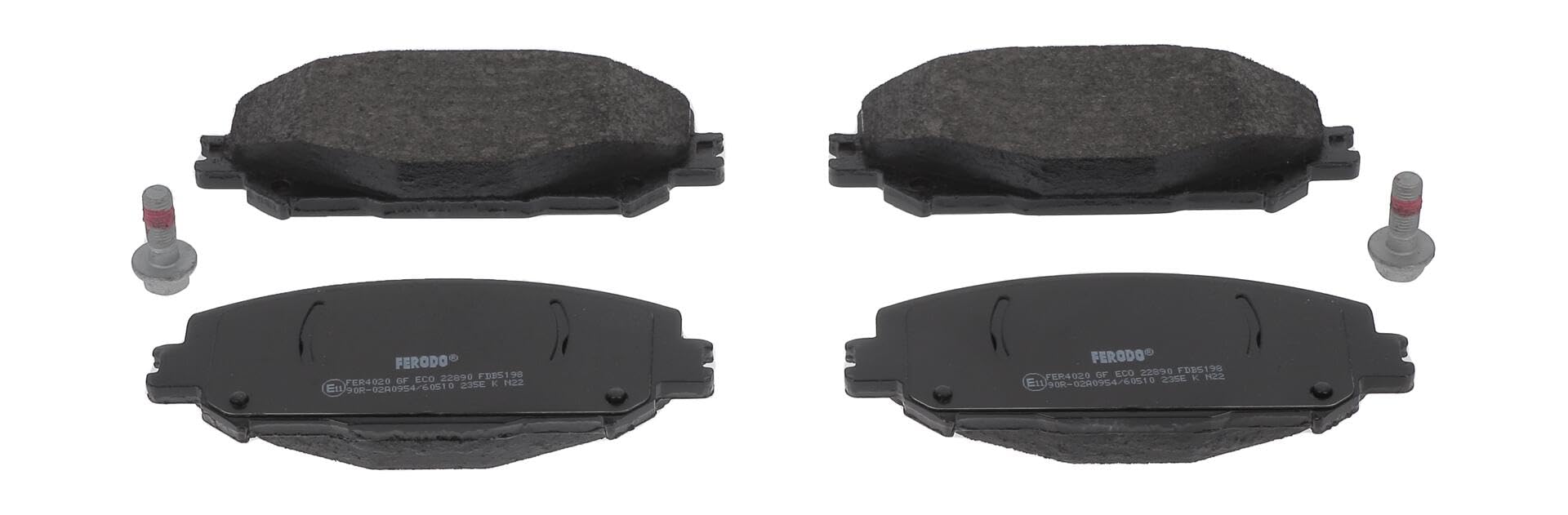 FERODO Kit pastiglie freni Anteriore non predisposto per visualizzazione avviso usura con accessori FDB5198 Compatibilità con RENAULT Megane 4 Hatchback B9A/M/N Captur 2 Espace 5 JR Scénic 4 J9 | Compatibile con: RENAULT CAPTUR II, ESPACE V, GRAND SCÉNIC