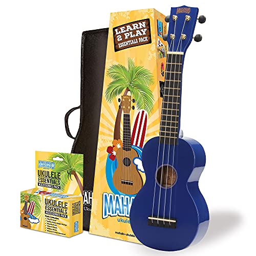 Mahalo Rainbow ‘Learn 2 Play’ Ukulélé soprano avec pack essentiel – Bleu – Accordeur à clipser, cordes Aquila, médiators… - Les Beatles, Paul McCartney, John Lennon, RIngo Starr, George Harrison Mahalo Rainbow 'Learn 2 Play' Ukulélé soprano avec pack essentiel – Bleu – Accordeur à clipser, cordes Aquila, médiators…